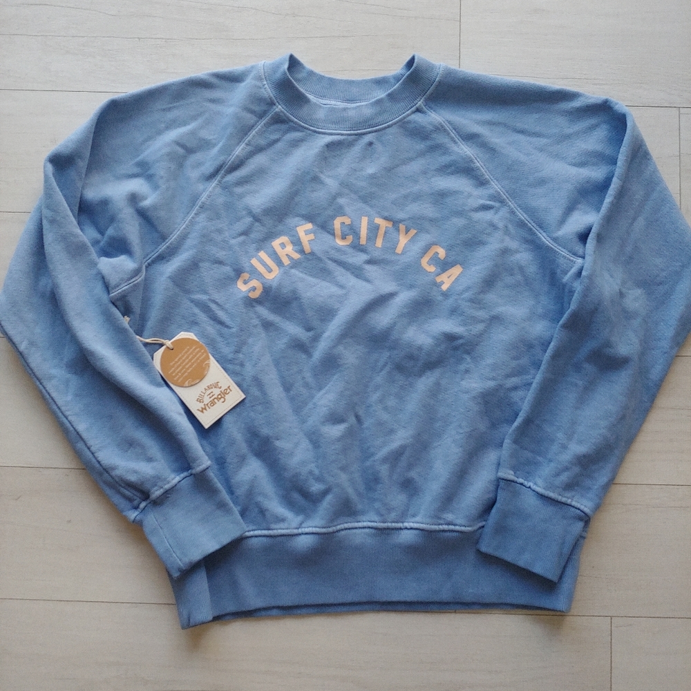 Billabong x Wrangler NEW On the Rise Crewneck Sweatshirt